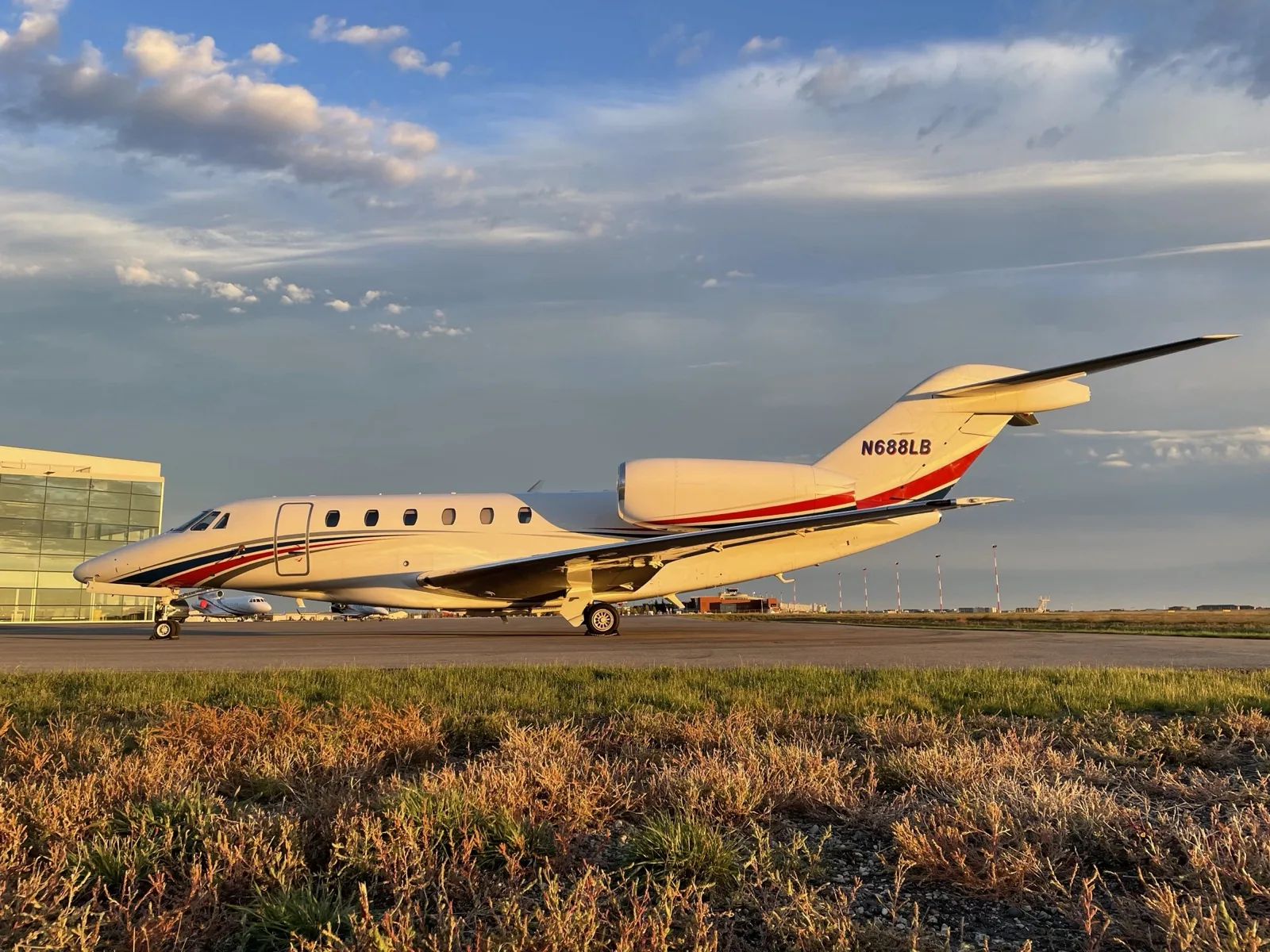 Business jet at golden hour, Jet Corp fractional ownership program